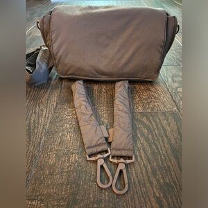 Calpak hazelnut convertible stroller caddy crossbody